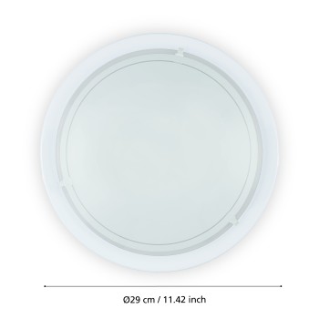 Plafoniera PLANET 1 alb Eglo 83153, D29 cm, 1xE27