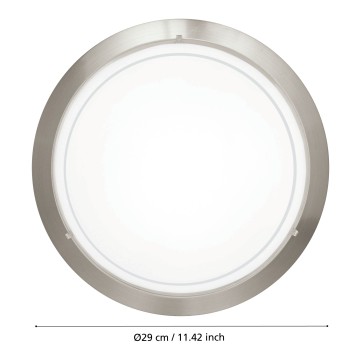 Plafoniera PLANET 1 nichel mat Eglo 83162, D29 cm, 1xE27