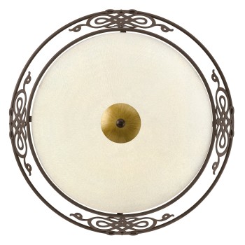 Plafoniera MESTRE auriu/maro antichizat Eglo 86712, D39.5 cm, 2xE27