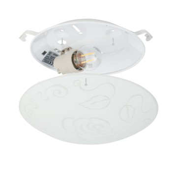 Plafoniera MARS 1 alb Eglo 89238, D25 cm, 1xE27