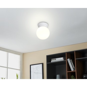 Plafoniera DURELO alb Eglo 94973, D16 cm, 1xE27