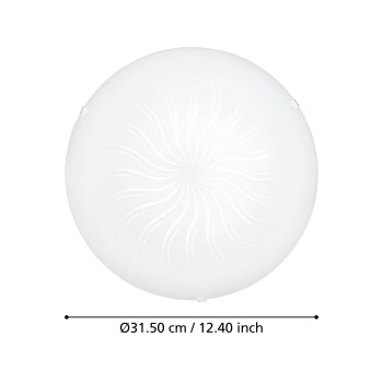 Plafoniera LED MARGITTA 1 alb Eglo 96111, D31.5 cm, 3.6W