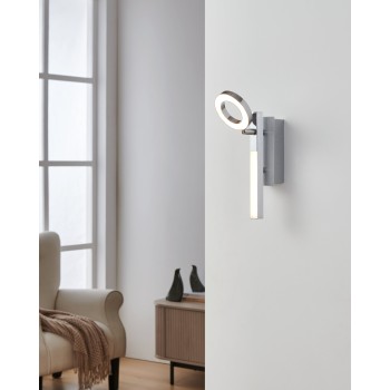Plafoniera LED CARDILLIO 1 aluminium/crom Eglo 96178, 22.5x6.5 cm, 3.2W