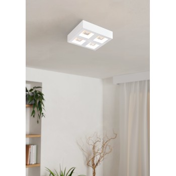 Plafoniera LED FERREROS alb Eglo 96794, 27x27 cm, 6.3W