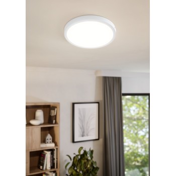 Plafoniera LED FUEVA 1 alb Eglo 97262, D40 cm, 22.3W