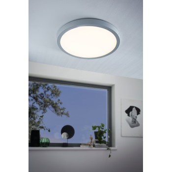 Plafoniera LED FUEVA 1 argintiu Eglo 97263, D40 cm, 22.3W