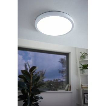 Plafoniera LED FUEVA 1 alb Eglo 97266, D40 cm, 22.3W