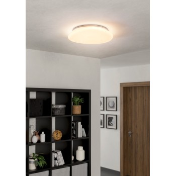 Plafoniera LED SILERAS alb Eglo 97577, D45 cm, 20.5W
