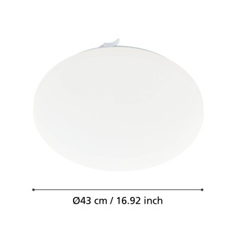 Plafoniera LED FRANIA alb Eglo 97873, D43 cm, 5.5W