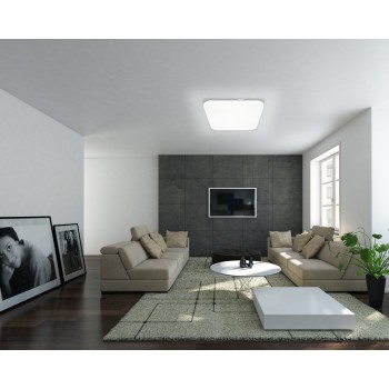 Plafoniera LED FRANIA alb Eglo 97874, 28x28 cm, 10W
