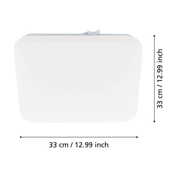 Plafoniera LED FRANIA alb Eglo 97875, 33x33 cm, 14.6W