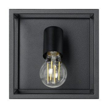 Plafoniera SILENTINA negru Eglo 98331, 18x18 cm, 1xE27