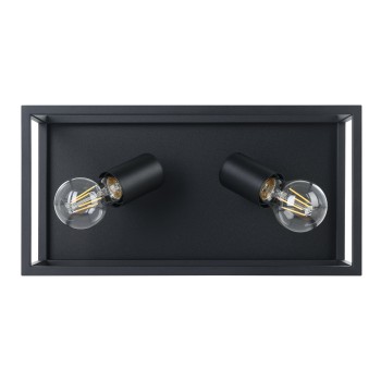 Plafoniera SILENTINA negru Eglo 98332, 36x18 cm, 2xE27