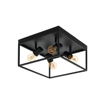 Plafoniera SILENTINA negru Eglo 98334, 36x36 cm, 4xE27