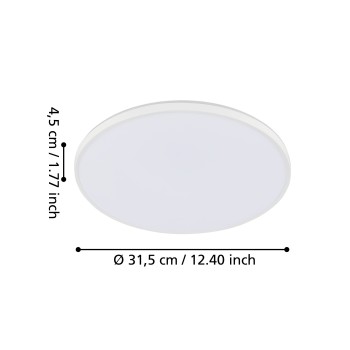 Plafoniera LED CRESPILLO alb Eglo 99338, D31.5 cm, 15W