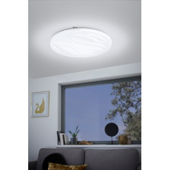 Plafoniera LED BENARIBA alb Eglo 99344, D44 cm, 22W