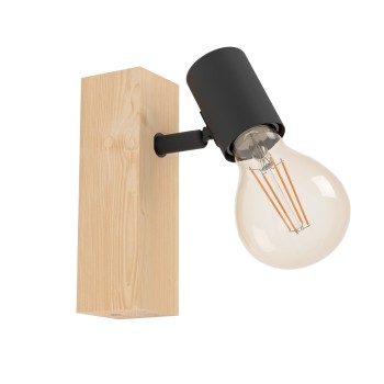 Plafoniera TOWNSHEND 3 maro/negru Eglo 99477, 16.5x5 cm, 1xE27