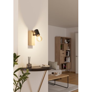 Plafoniera TOWNSHEND 3 maro/negru Eglo 99477, 16.5x5 cm, 1xE27