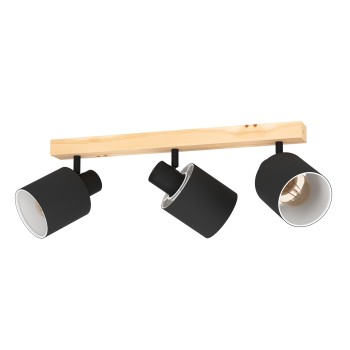 Plafoniera BATALLAS maro/negru Eglo 99491, 48x5 cm, 3xE27