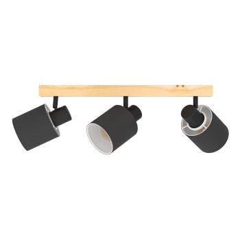 Plafoniera BATALLAS maro/negru Eglo 99491, 48x5 cm, 3xE27