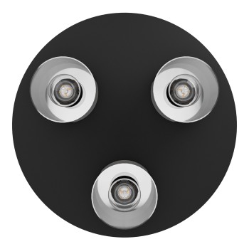 Plafoniera GOROSIBA 1 negru Eglo 99631, D45 cm, 3xE27