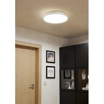 Plafoniera LED CRESPILLO alb Eglo 99726, D38 cm, 21W