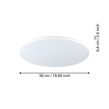 Plafoniera LED CRESPILLO alb Eglo 99727, D50 cm, 29W