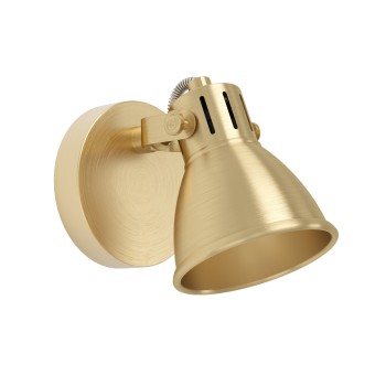 Plafoniera SERAS alama periata/auriu Eglo 900169, D10 cm, 1xGU10