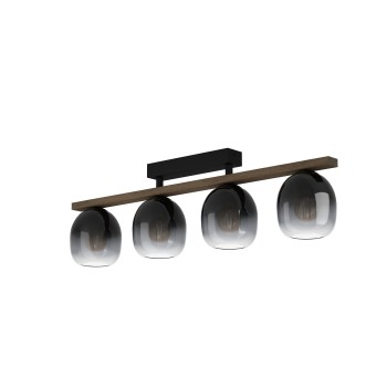 Plafoniera FILAGO maro/negru Eglo 900185, 88x14.5 cm, 4xE27
