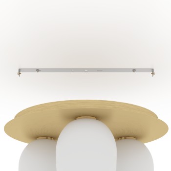 Plafoniera MANZANARES alama periata/auriu Eglo 900304, D45 cm, 3xE27