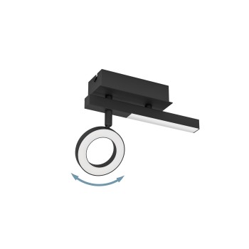 Plafoniera LED CARDILLIO 2 negru Eglo 900513, 22.5x6.5 cm, 3.2W