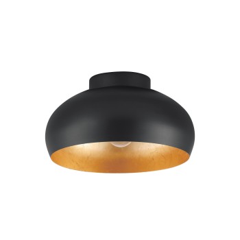 Plafoniera MOGANO 2 auriu/negru Eglo 900554, D28 cm, 1xE27