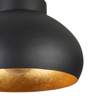 Plafoniera MOGANO 2 auriu/negru Eglo 900554, D28 cm, 1xE27