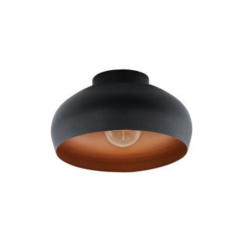 Plafoniera MOGANO 2 cupru/negru Eglo 900555, D28 cm, 1xE27