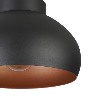 Plafoniera MOGANO 2 cupru/negru Eglo 900555, D28 cm, 1xE27