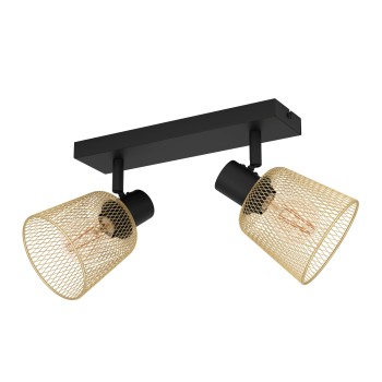 Plafoniera COSLADA negru Eglo 900694, 32x8 cm, 2xE27