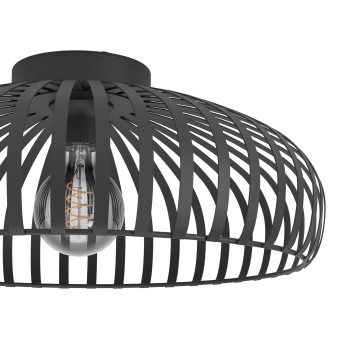 Plafoniera MOGANO 3 negru Eglo 900721, D43 cm, 1xE27