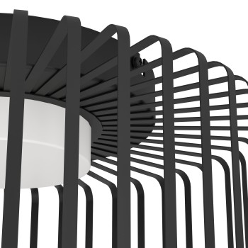 Plafoniera LED GINESTRONE-Z negru Eglo 900722, D45 cm, 22W