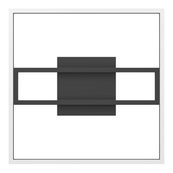 Plafoniera LED CALAGRANO-Z negru Eglo 900729, 45x45 cm, 21W
