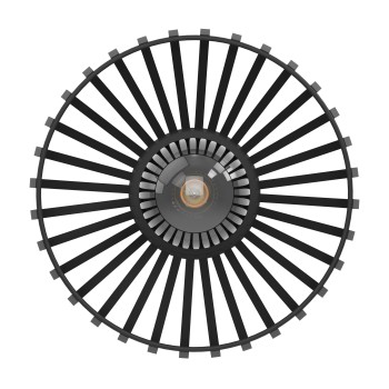 Plafoniera MOGANO 3 negru Eglo 900792, D28 cm, 1xE27