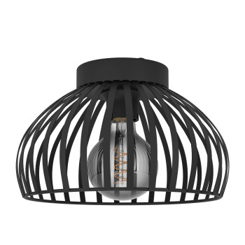 Plafoniera MOGANO 3 negru Eglo 900792, D28 cm, 1xE27
