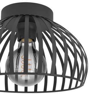 Plafoniera MOGANO 3 negru Eglo 900792, D28 cm, 1xE27