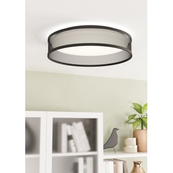 Plafoniera LED LUPPINERIA negru Eglo 900795, D38.5 cm, 20W