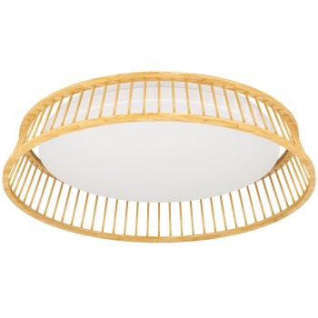 Plafoniera LED LUPPINERIA alb/maro Eglo 900797, D45 cm, 20W