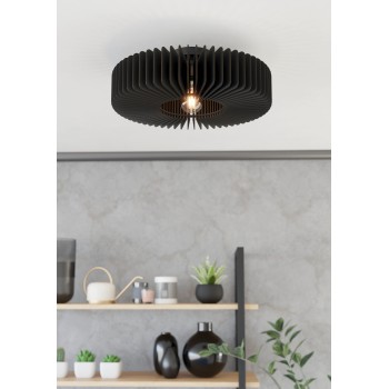 Plafoniera PALOMBAIA negru Eglo 900831, D50 cm, 1xE27