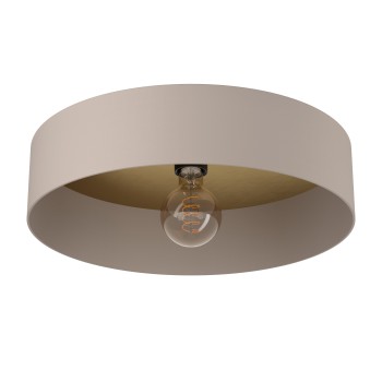 Plafoniera DUAIA gri maroniu structurat Eglo 900838, D42 cm, 1xE27
