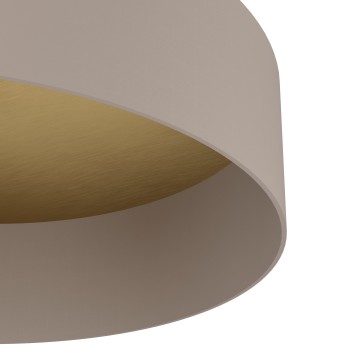 Plafoniera DUAIA gri maroniu structurat Eglo 900838, D42 cm, 1xE27
