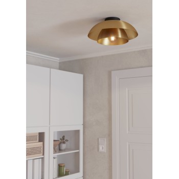 Plafoniera CENCIARA negru Eglo 900848, D40 cm, 1xE27