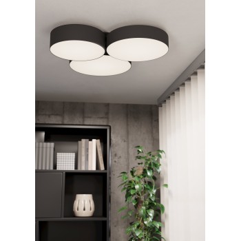 Plafoniera LED BARBANO-Z negru Eglo 900853, 60.5x56.5 cm, 7.5W