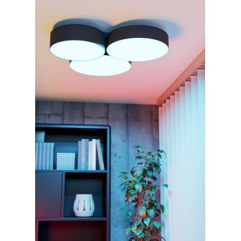 Plafoniera LED BARBANO-Z negru Eglo 900853, 60.5x56.5 cm, 7.5W